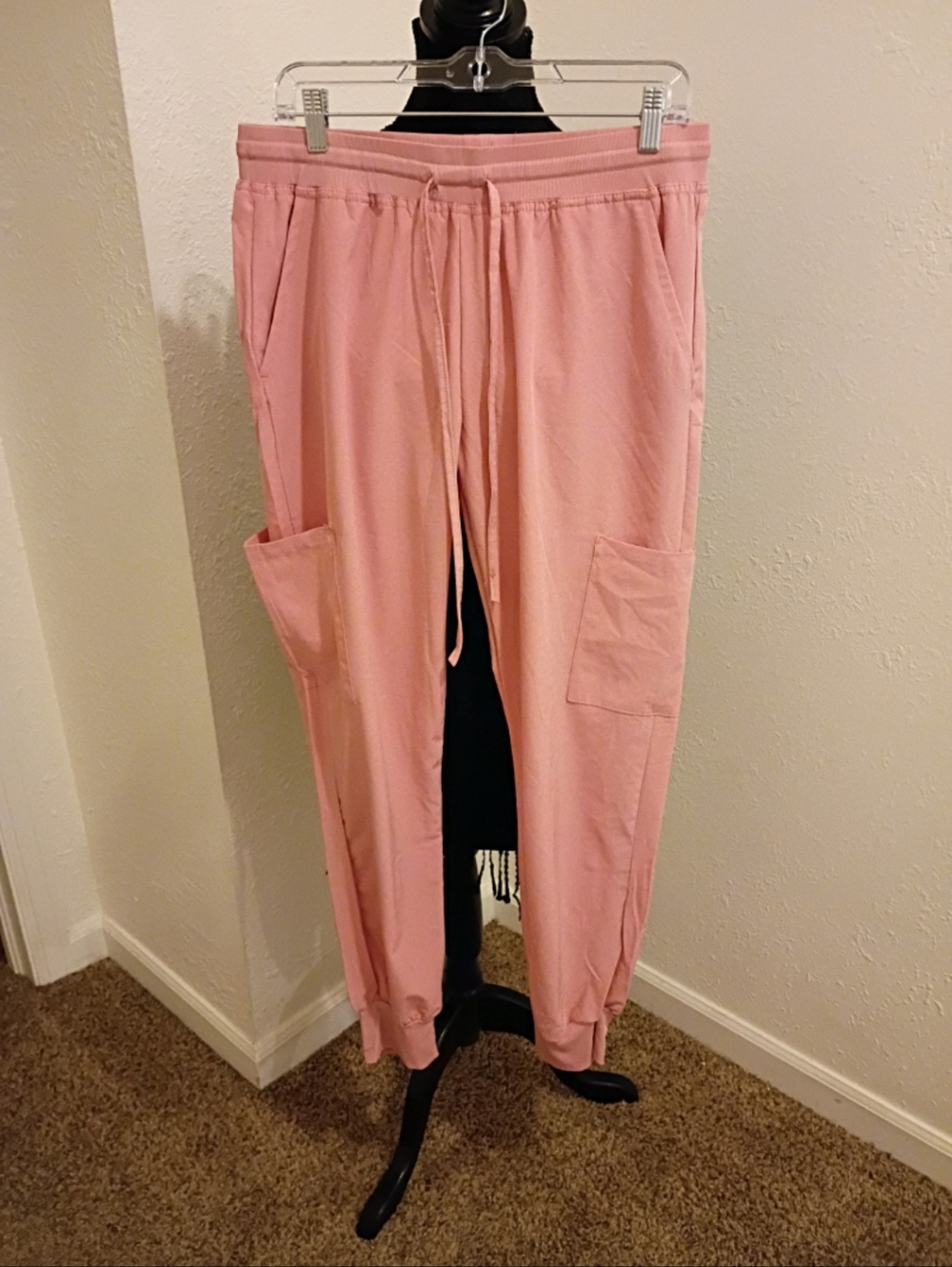 Stylish Pink Drawstring Joggers
